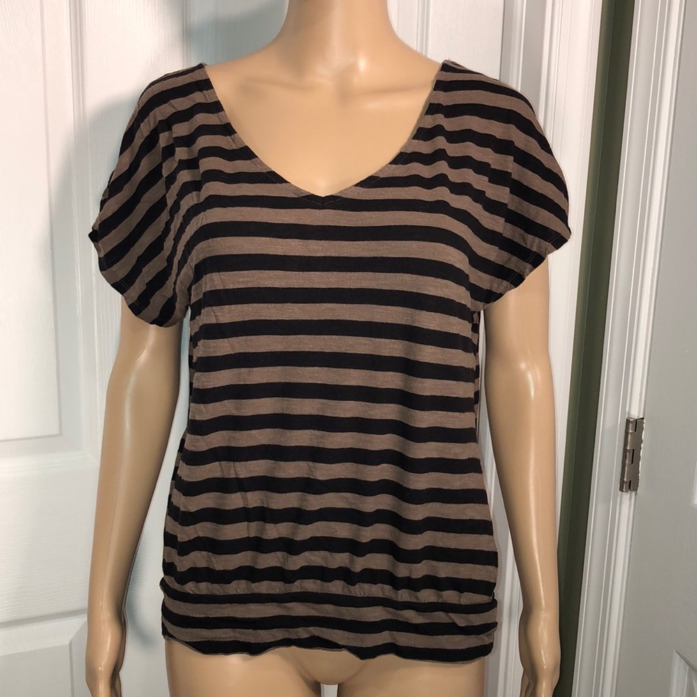 Express Brown/Black Top S